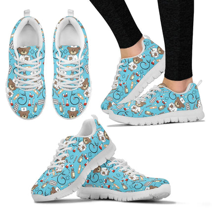 Damskie sneakersy Bear Nurse w jasnoniebieskim kolorze