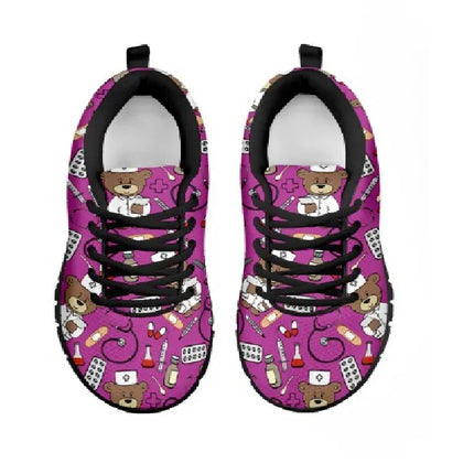 Bear Mesh Nurse Turnschuhe Fuchsia