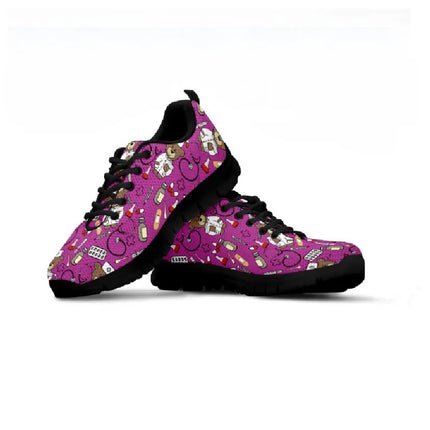 Bear Mesh Nurse Turnschuhe Fuchsia